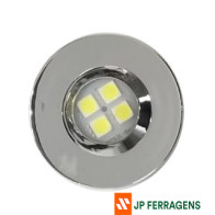 E521.C LUMINARIA CIRCULAR D35 4 SUPER LED 5000K 110/220V ACAB CROMADO