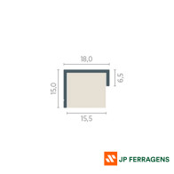 RM-123 PERFIL TESTEIRO CHAMPAGNE 3 MT ROMETAL