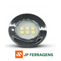 E515.C LUMINARIA CIRCULAR 6 LEDS 6000K CROMADA