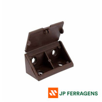 Conector de montagem duplo marrom (cantoneira)